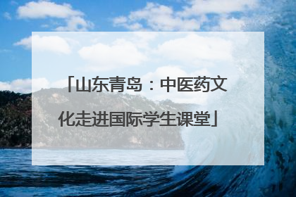 山东青岛：中医药文化走进国际学生课堂