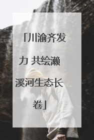 川渝齐发力 共绘濑溪河生态长卷