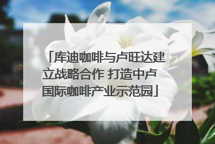库迪咖啡与卢旺达建立战略合作 打造中卢国际咖啡产业示范园