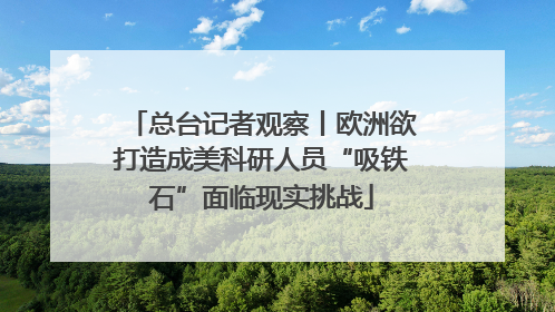总台记者观察丨欧洲欲打造成美科研人员“吸铁石”面临现实挑战
