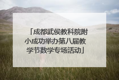 成都武侯教科院附小成功举办第八届教学节数学专场活动