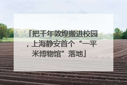 把千年敦煌搬进校园，上海静安首个“一平米博物馆”落地