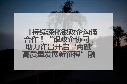 持续深化银政企沟通合作！“银政企协同，助力许昌开启‘两融’高质量发展新征程”融资对接会举行