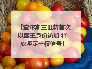 查尔斯三世将首次以国王身份访加 释放坚定主权信号