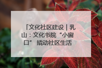 文化社区建设｜乳山：文化书院“小窗口” 撬动社区生活“大幸福”