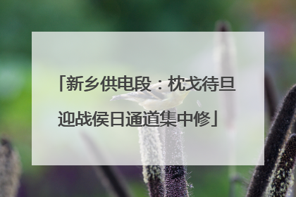 新乡供电段：枕戈待旦迎战侯日通道集中修