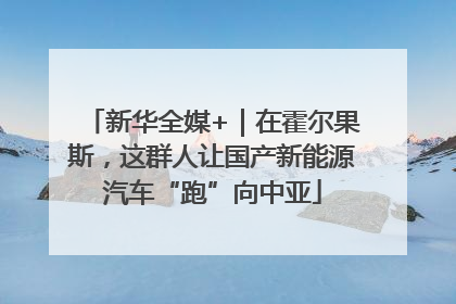 新华全媒+｜在霍尔果斯，这群人让国产新能源汽车“跑”向中亚