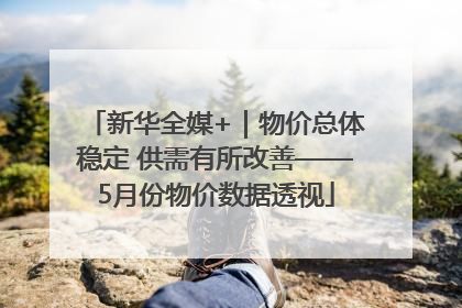 新华全媒+｜物价总体稳定 供需有所改善——5月份物价数据透视