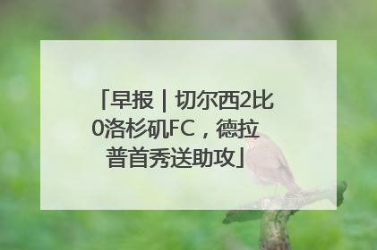 早报｜切尔西2比0洛杉矶FC，德拉普首秀送助攻