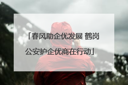 春风助企优发展 鹤岗公安护企优商在行动