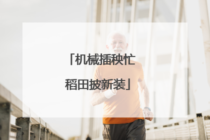 机械插秧忙 稻田披新装