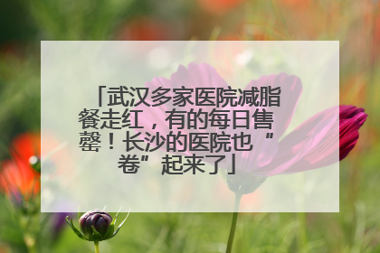 武汉多家医院减脂餐走红，有的每日售罄！长沙的医院也“卷”起来了