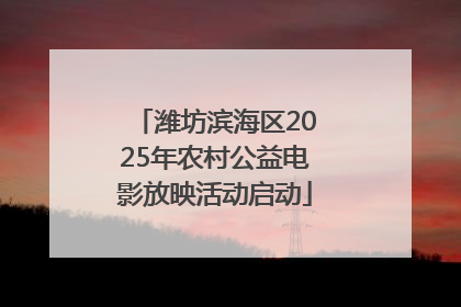 潍坊滨海区2025年农村公益电影放映活动启动