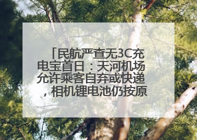 民航严查无3C充电宝首日：天河机场允许乘客自弃或快递，相机锂电池仍按原规定执行