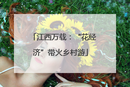 江西万载：“花经济”带火乡村游