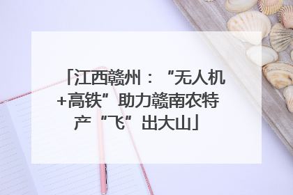 江西赣州：“无人机+高铁”助力赣南农特产“飞”出大山
