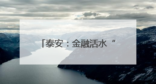 泰安：金融活水“精准滴灌” 民企发展“加速快跑”
