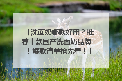 洗面奶哪款好用？推荐十款国产洗面奶品牌！爆款清单抢先看！