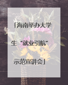 海南举办大学生“就业引航”示范宣讲会