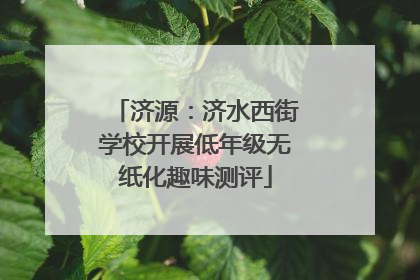 济源：济水西街学校开展低年级无纸化趣味测评