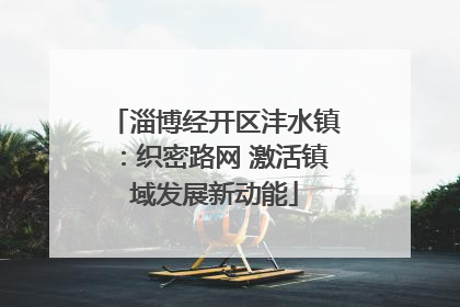 淄博经开区沣水镇：织密路网 激活镇域发展新动能