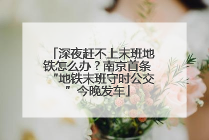深夜赶不上末班地铁怎么办？南京首条“地铁末班守时公交”今晚发车
