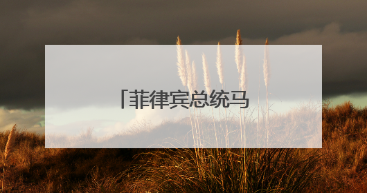菲律宾总统马科斯呼吁全体内阁部长辞职