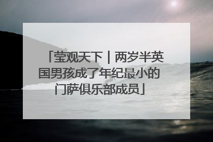 莹观天下｜两岁半英国男孩成了年纪最小的门萨俱乐部成员