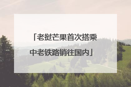 老挝芒果首次搭乘中老铁路销往国内