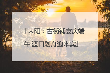 耒阳：古街铺宴庆端午 渡口划舟迎来宾