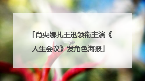 肖央娜扎王迅领衔主演《人生会议》发角色海报