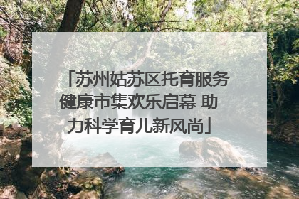 苏州姑苏区托育服务健康市集欢乐启幕 助力科学育儿新风尚