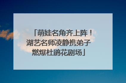 萌娃名角齐上阵！湖艺名师凌静携弟子燃爆杜鹃花剧场