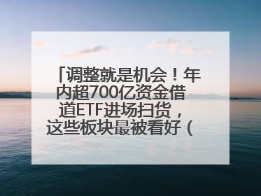 调整就是机会！年内超700亿资金借道ETF进场扫货，这些板块最被看好（附名单）