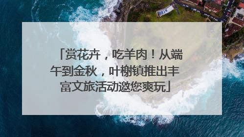 赏花卉，吃羊肉！从端午到金秋，叶榭镇推出丰富文旅活动邀您爽玩