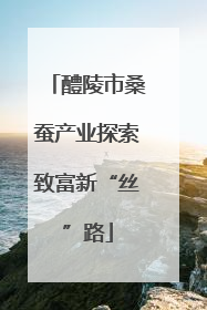 醴陵市桑蚕产业探索致富新“丝”路