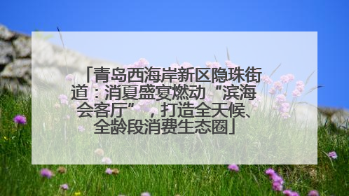 青岛西海岸新区隐珠街道：消夏盛宴燃动“滨海会客厅”，打造全天候、全龄段消费生态圈
