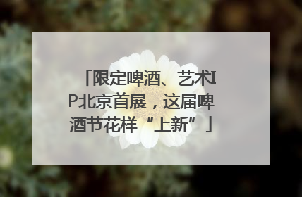 限定啤酒、艺术IP北京首展，这届啤酒节花样“上新”