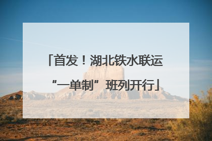 首发！湖北铁水联运“一单制”班列开行