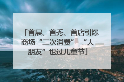 首展、首秀、首店引爆商场“二次消费” “大朋友”也过儿童节