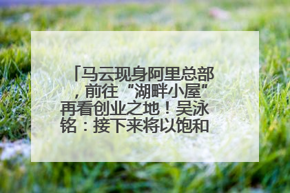 马云现身阿里总部，前往“湖畔小屋”再看创业之地！吴泳铭：接下来将以饱和式投入的打法，聚焦于几大核心战役
