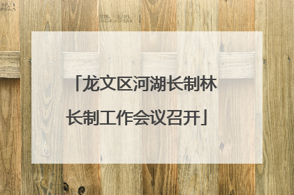 龙文区河湖长制林长制工作会议召开