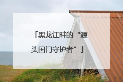 黑龙江畔的“源头国门守护者”