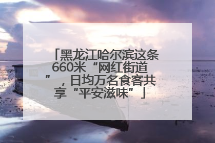 黑龙江哈尔滨这条660米“网红街道”，日均万名食客共享“平安滋味”