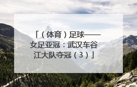 （体育）足球——女足亚冠：武汉车谷江大队夺冠（3）