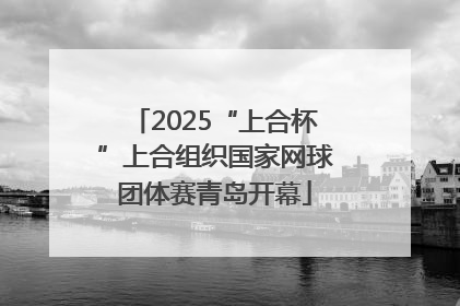 2025“上合杯”上合组织国家网球团体赛青岛开幕