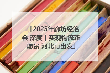 2025年廊坊经洽会·深度｜实现物流新愿景 河北再出发