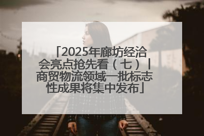 2025年廊坊经洽会亮点抢先看（七）丨商贸物流领域一批标志性成果将集中发布