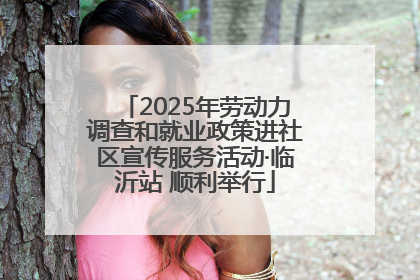 2025年劳动力调查和就业政策进社区宣传服务活动·临沂站 顺利举行