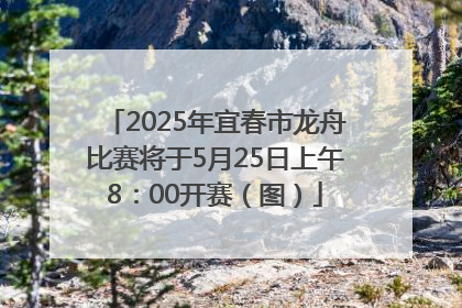 2025年宜春市龙舟比赛将于5月25日上午8：00开赛（图）